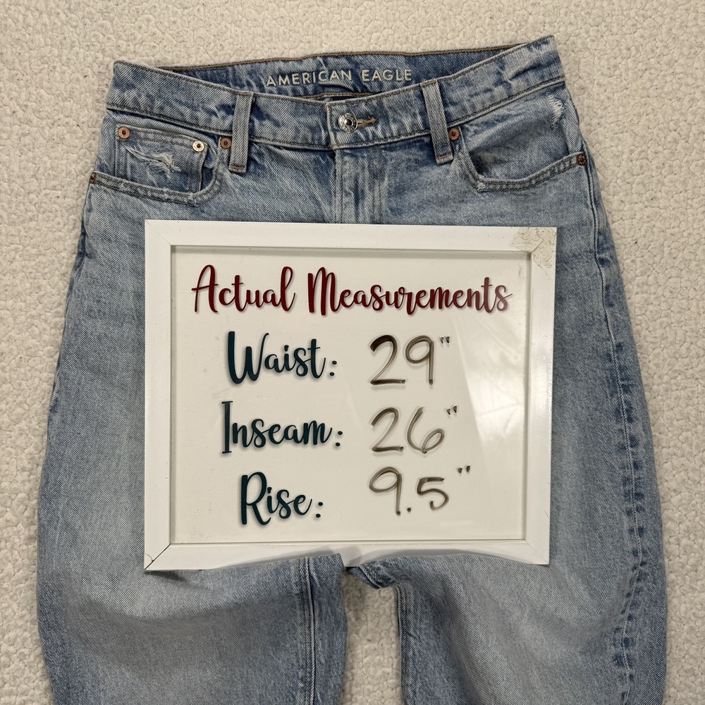 American Eagle‎ Barrel Jeans Women's 2 (29x26) Casual Streetwear Boho Wide Leg - Picture 12 of 12